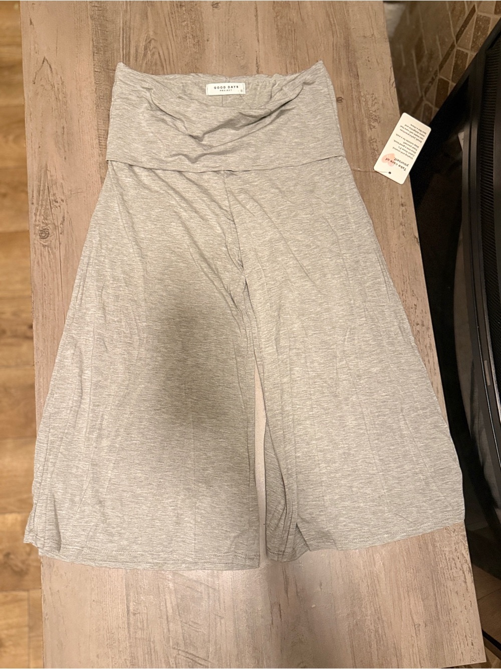 Gaucho capri pants wide leg
